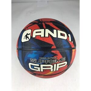 AND 1‎ Supreme Grip Indoor Outdoor Basketball Red Blue Black Size Official 29.5"